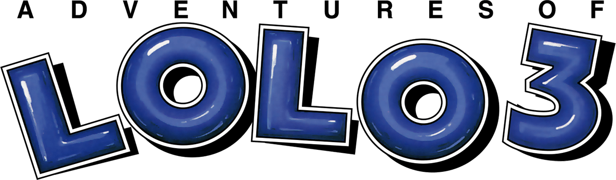 Adventures of Lolo 3 logo for NES